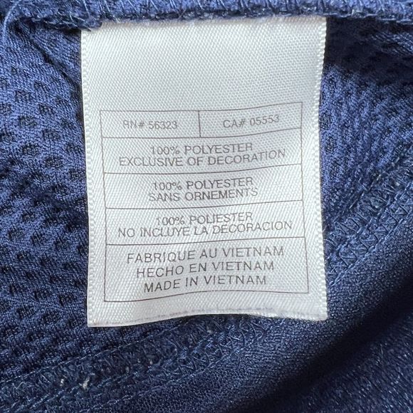 Vintage Nike Sweatshirt Womens Size Medium Navy Blue West Virginia Half Zip 1765 - Picture 12 of 13